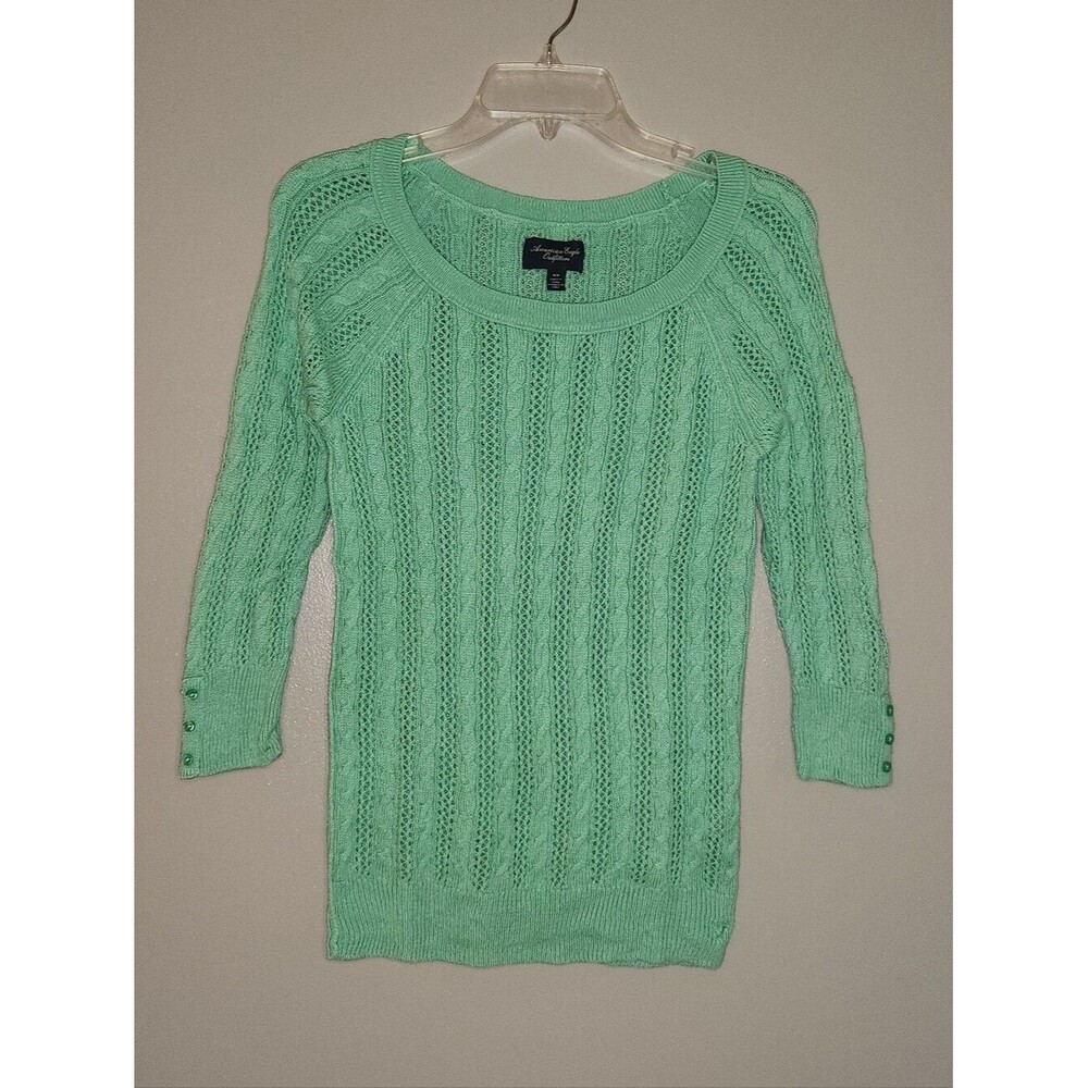 American Eagle 2012 Green Scoop Neck Sweater Size Medium.